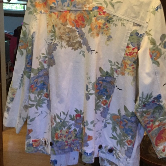 Pretty Summer Jean Jacket SIZE 1X  NEW - Picture 3 of 7